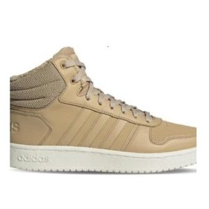 ADIDAS – Zapatillas Adidas Hoops 2.0 Mid Mujer Beige GZ8039 – Zapatillas Invierno Cálidas