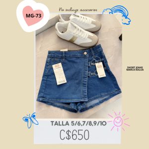 Falda short kalua,–MG-73