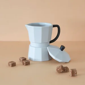 Mug Moka Gris Cerámica Balvi | Taza de Café Italiana