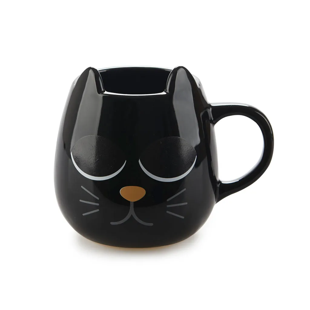 Taza Mug Gato Negro Termosensible Balvi - Imagen 2