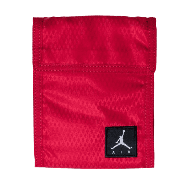 NIKE – Bolsa Bandolera Jordan Tri-Fold Rojo 9A0325-R78 Billetera Deportiva 18x12x5cm Unisex