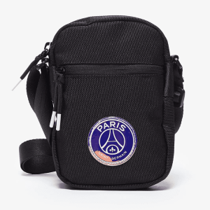 NIKE – Bolso Bandolera Negro 9A0471-F66 Air Jordan “Paris Saint Germain” Festival Sling Bag Negro PSG 28x12x3cm Regalo Hombre Mujer