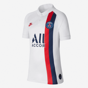 NIKE – Camiseta Niño Paris Saint-Germain Blanca 2019/2020  ¡Edición Oficial con Descuento!