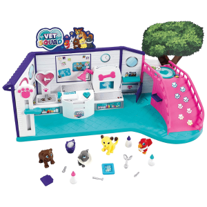 VET SQUAD – Clínica Veterinaria Infantil 15 Piezas Kit de Juego Infantil (12×42 cm) – Juguete Educativo con Animales Mágicos